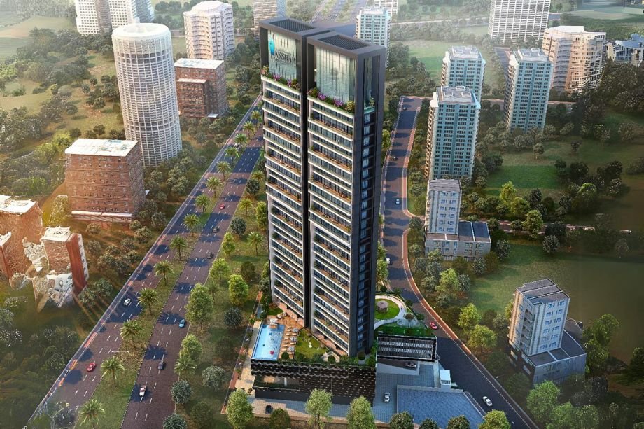 One-Akshar-Gallery-Elevation-Bird-Eye-View-Palm-Beach-Road-Sanpada